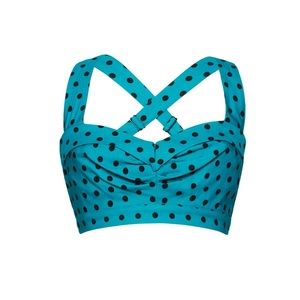 Pinup Girl Clothing Traci Lords Allison Top Teal